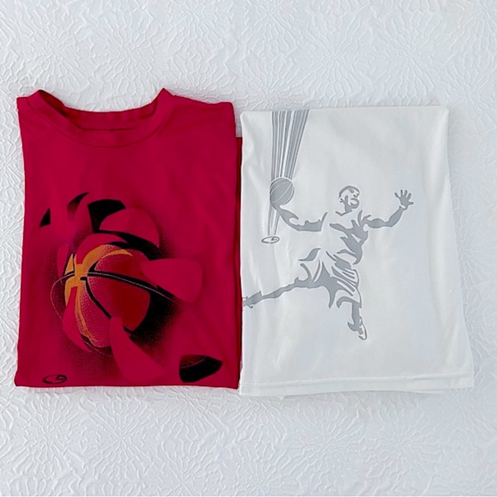C9 Champion Duo Dry Tees - Pair of Red, White, XL Preowned